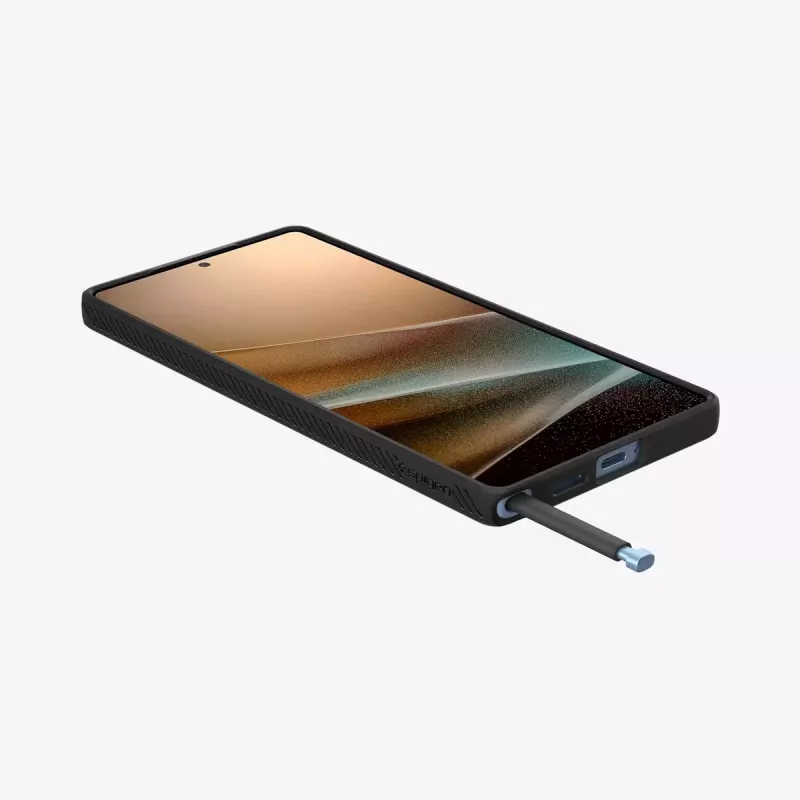 Spigen Galaxy S25 Ultra Case Liquid Air Negro mate Funda Samsung Galaxy S25 Ultra 6,9 inch