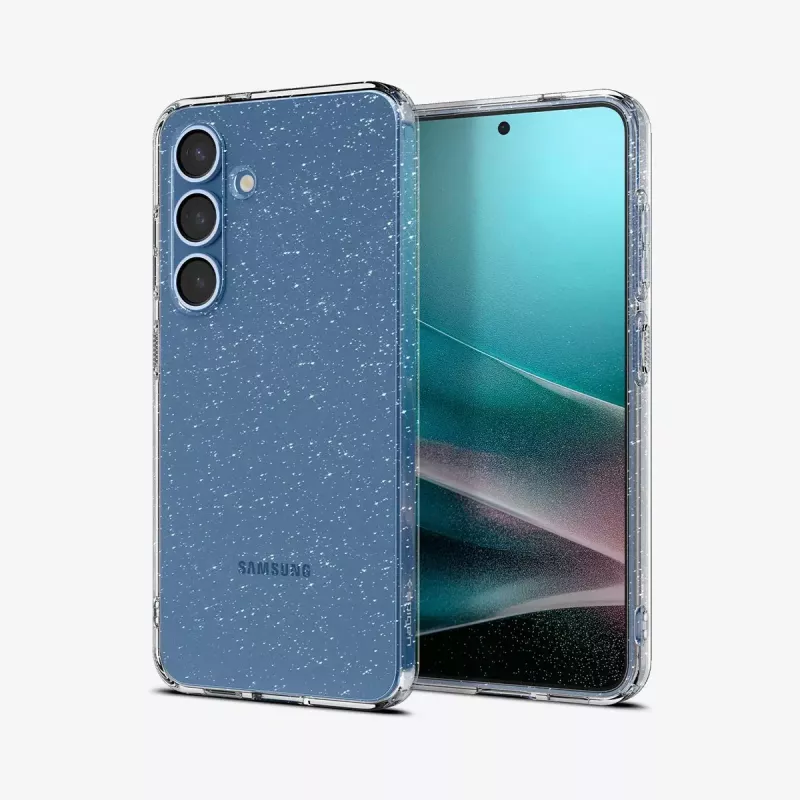 Funda Spigen Galaxy S25 Liquid Crystal Glitter Transparente