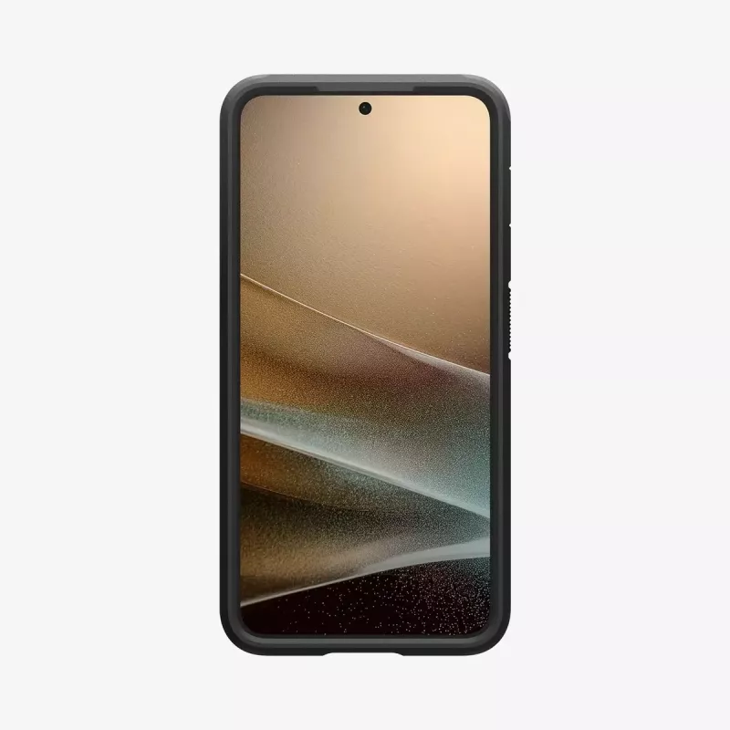 Spigen Galaxy S25 Funda Tough Armor AI Negro Funda con soporte de mesa