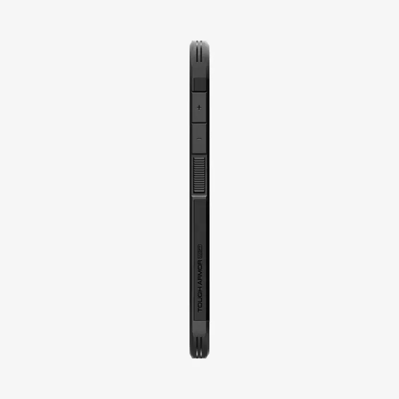Spigen Galaxy S25 Funda Tough Armor AI Negro Funda con soporte de mesa