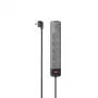 Alargador de corriente Hama 00223056 1,5 m 5 salidas AC para interior Negro, Gris