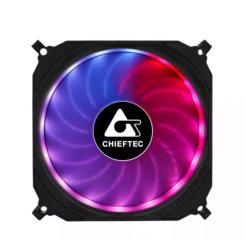 Sistema de refrigeración para PC Chieftec CF-3012-RGB Ventilador para caja de PC 12 cm Negro
