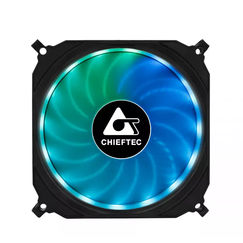 Sistema de refrigeración para PC Chieftec CF-3012-RGB Ventilador para caja de PC 12 cm Negro