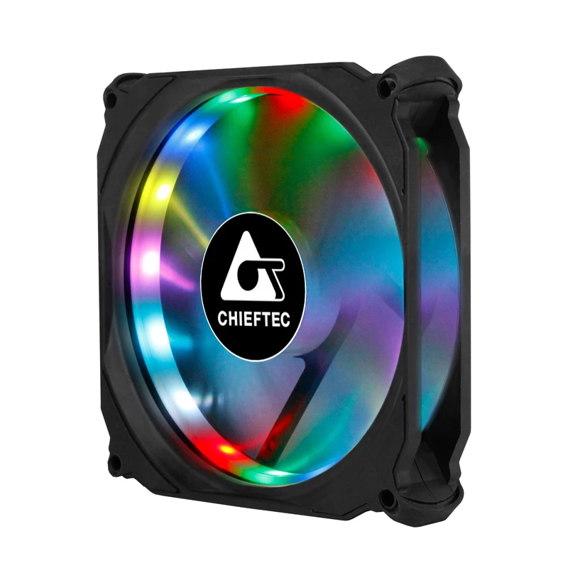 Sistema de refrigeración para PC Chieftec CF-1225RGB Ventilador para caja de PC 12 cm Negro