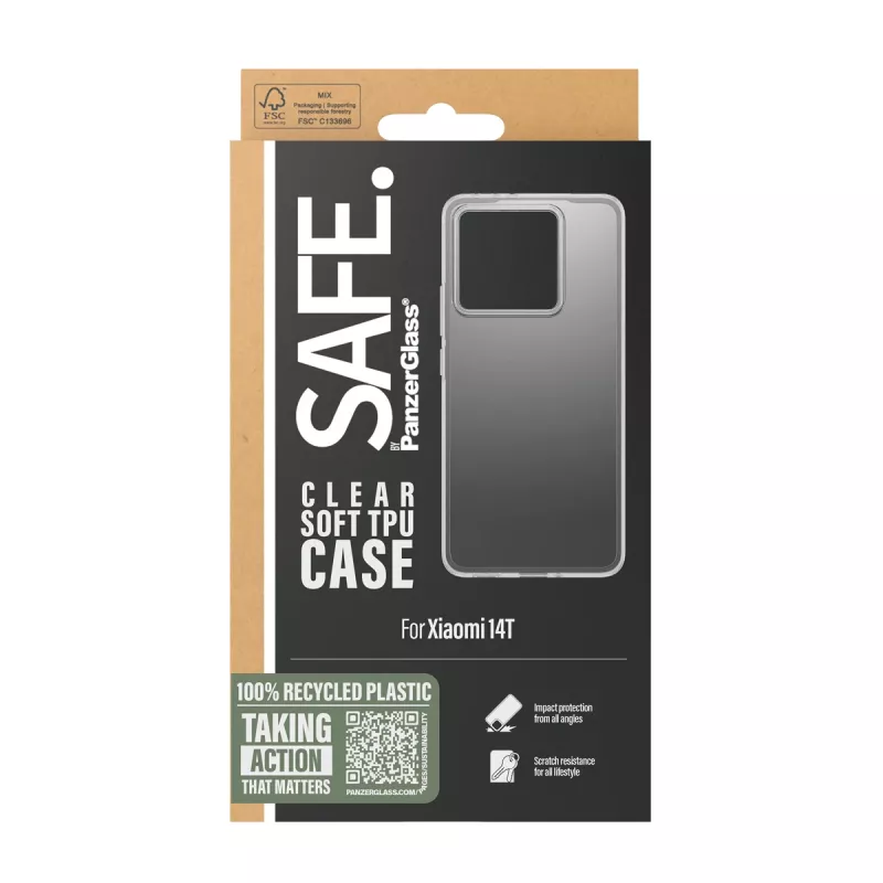 Funda TPU PanzerGlass SAFE. by ® Transparente Xiaomi 14T