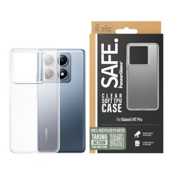 Funda TPU PanzerGlass SAFE. by ® Transparente Xiaomi 14T Pro