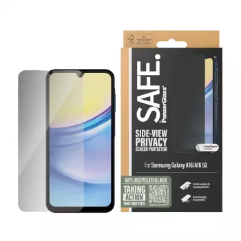 Protector de pantalla con filtro de privacidad PanzerGlass SAFE. by ® Samsung Galaxy A16 | A16 5G | Ultra-Wide Fit