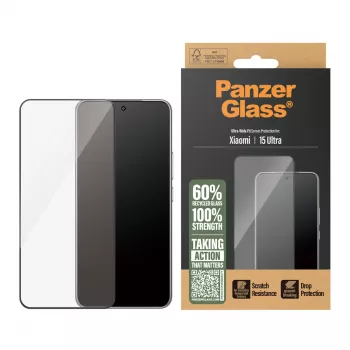 Protector de pantalla PanzerGlass Xiaomi 15 Ultra Ultra-Wide Fit resistente a arañazos y golpes