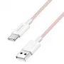 Cable USB 2.0 Type-C LogiLink C/M a A/M 60W rosa 1,5 m