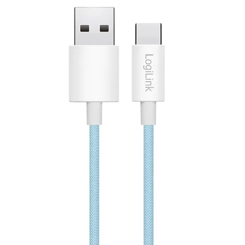 Cable USB 2.0 Type-C LogiLink C/M a A/M 60W azul 1,5 m