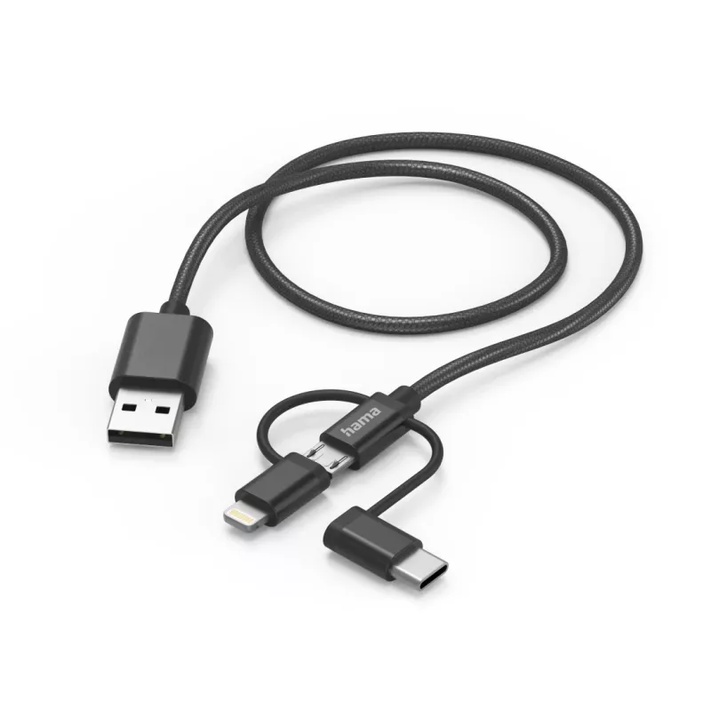 Cable USB Hama 00201536 USB 2.0 1,5 m USB A USB C Negro