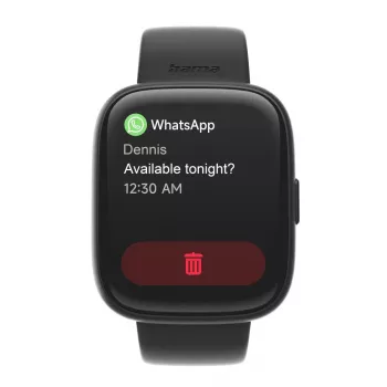 Smartwatch HAMA 4000 square negro — HAMA 4000 square, smartwatch negra