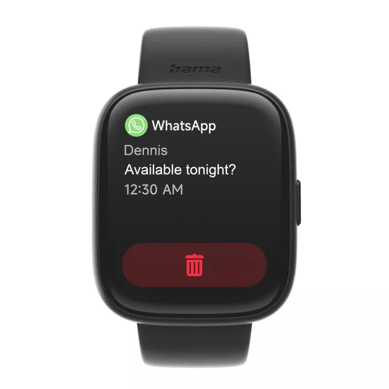 Smartwatch HAMA 4000 square negro — HAMA 4000 square, smartwatch negra