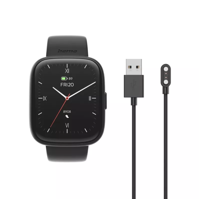Smartwatch HAMA 4000 square negro — HAMA 4000 square, smartwatch negra