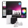 Philips Hue White and Colour Ambience kit de inicio: 3 bombillas GU10 + interruptor regulador + Bridge Pro