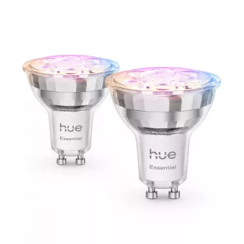 Philips Hue White and colour ambience Essential GU10 – foco inteligente – 345 lm – 4,7 W – pack de 2