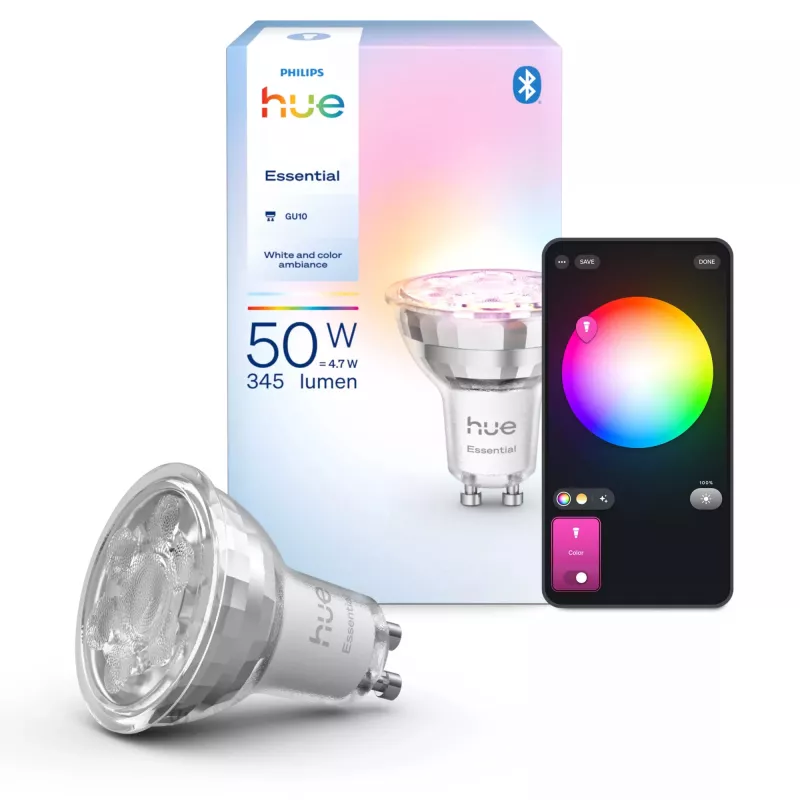 Philips Hue White and colour ambience Essential GU10 – foco inteligente – 345 lm – 4.7W