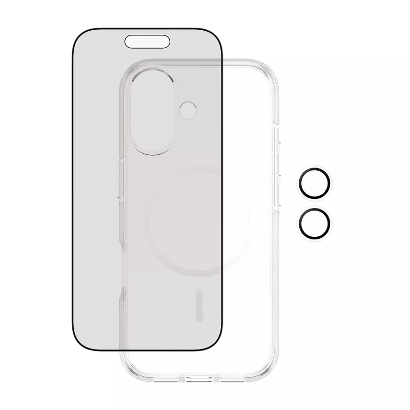 Funda protectora PanzerGlass Case CARE para iPhone 17 con protección de privacidad, funcionalidad 3-in-1
