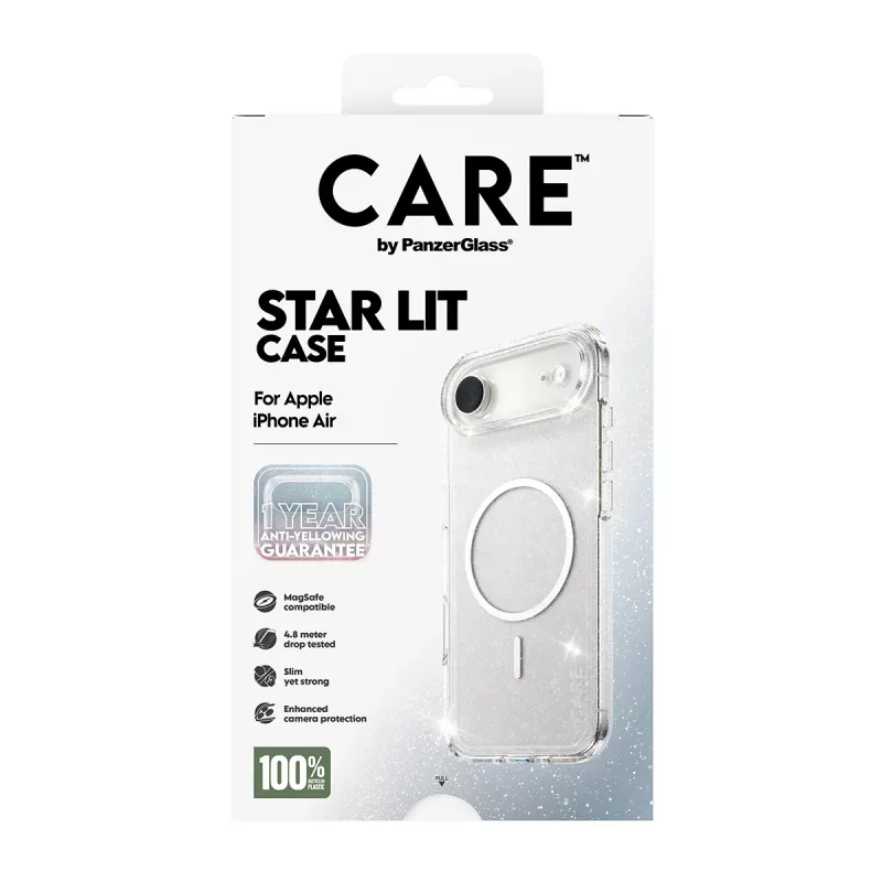 Funda PanzerGlass CARE by ® Flagship Case Urban Explorer Star Lit White MagSafe iPhone Air