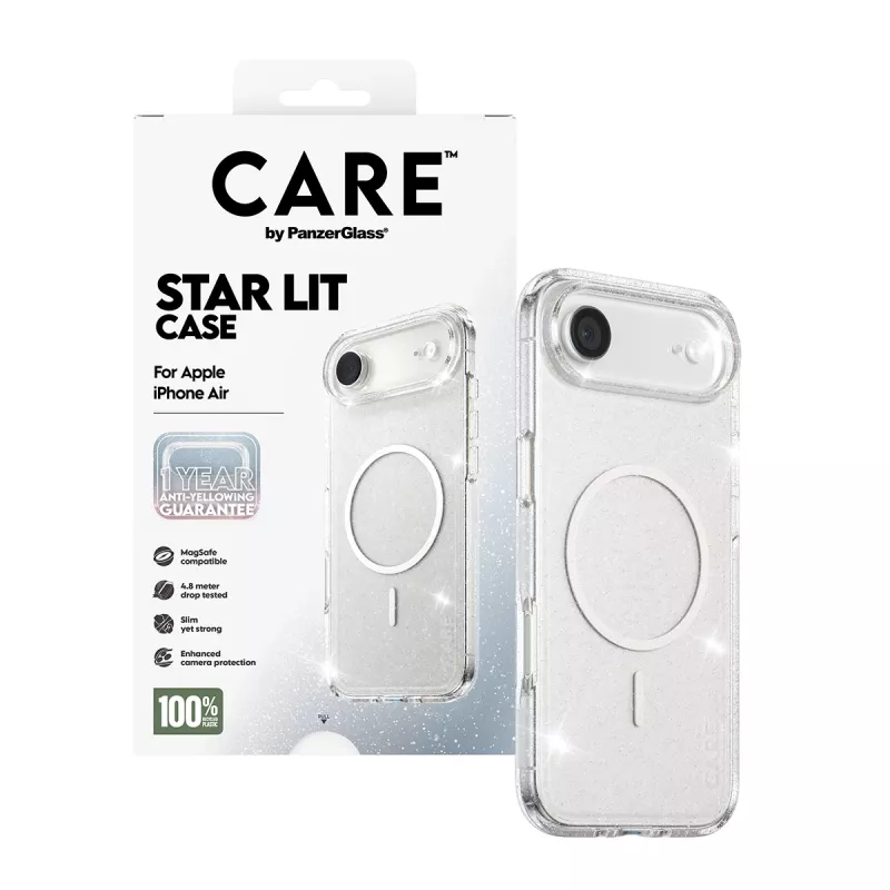 Funda PanzerGlass CARE by ® Flagship Case Urban Explorer Star Lit White MagSafe iPhone Air