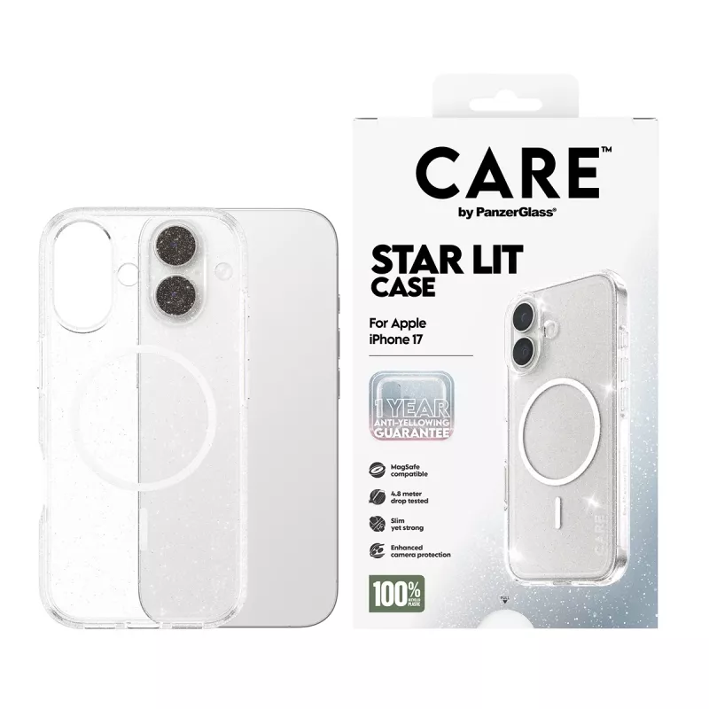 Funda PanzerGlass CARE by Flagship Case Urban Explorer Star Lit White MagSafe iPhone 17