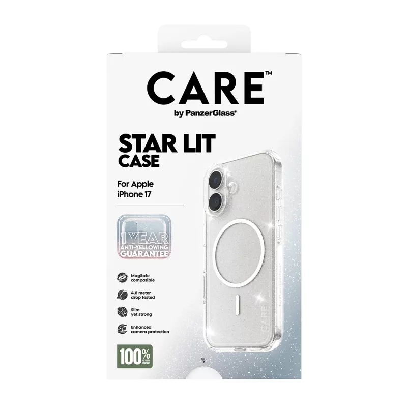 Funda PanzerGlass CARE by Flagship Case Urban Explorer Star Lit White MagSafe iPhone 17