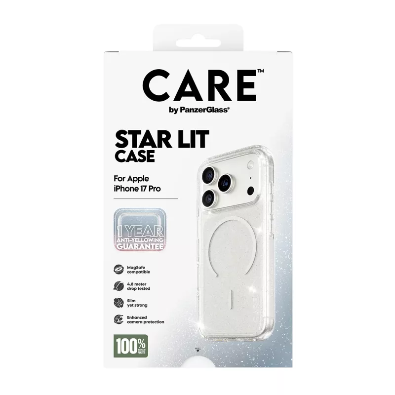 Funda PanzerGlass CARE by Flagship Case Urban Explorer Star Lit White MagSafe iPhone 17 Pro