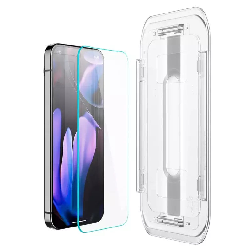 Spigen Glass Protector de pantalla EZ Fit GLAS.tR fino para Google Pixel 9 / 9 Pro