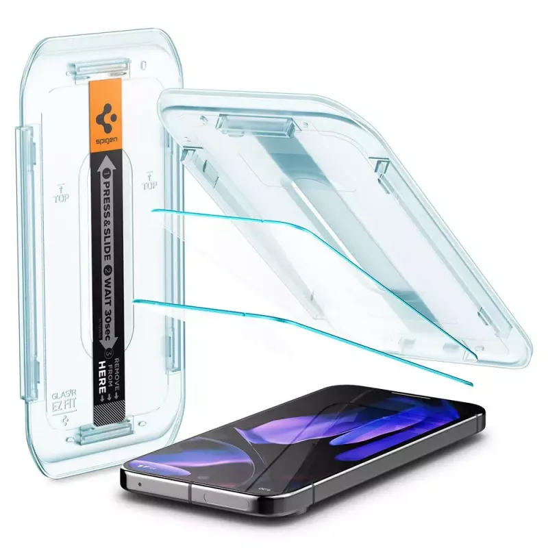 Spigen Glass Protector de pantalla EZ Fit GLAS.tR fino para Google Pixel 9 / 9 Pro