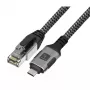Cable de red TECHLY USB-C a Gigabit Ethernet RJ45, Cat6, 3 m, USB 3.2 Gen 1, F/UTP, negro