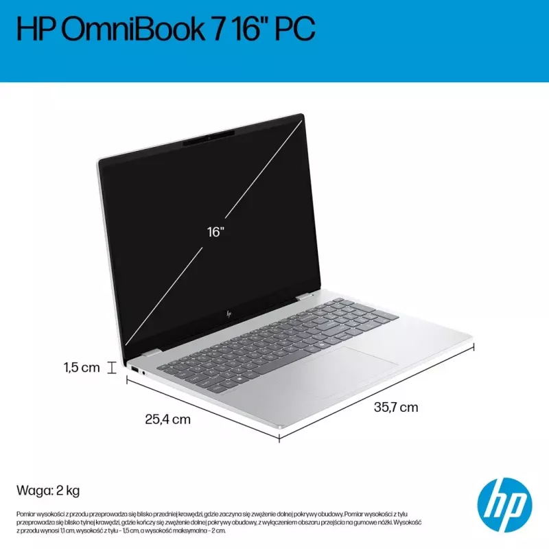 Portátil HP OmniBook 7 16-az0222nw 16 pulgadas Core 5 210H 16 GB 512 GB Win11 Home