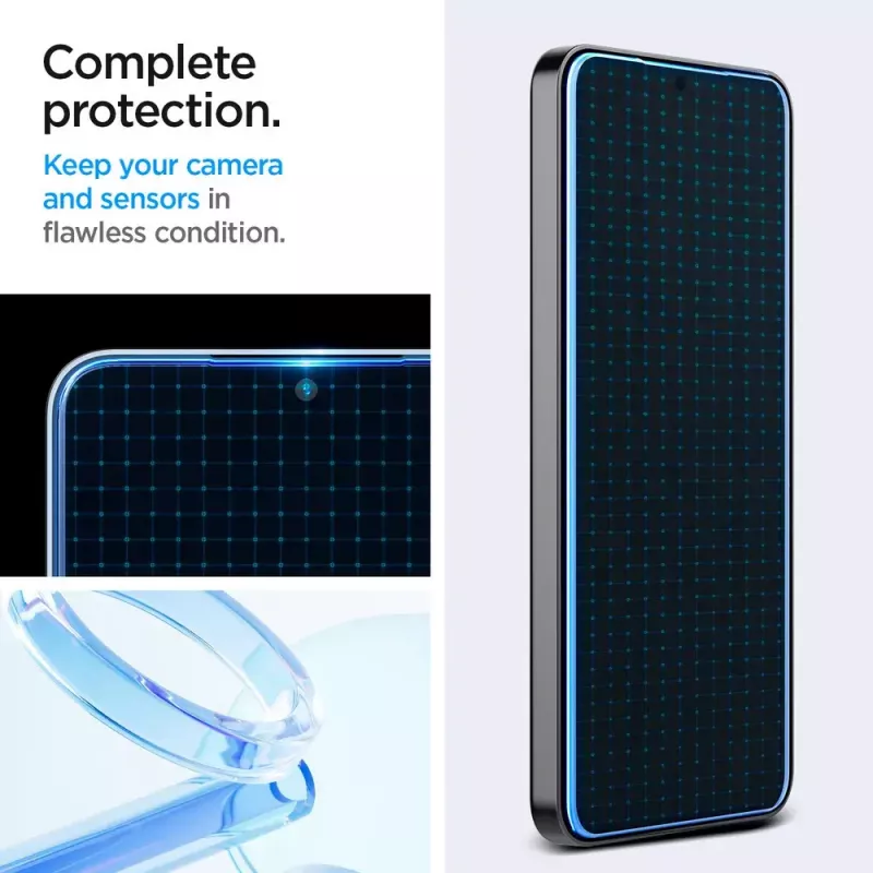 Protector de pantalla de cristal Spigen Galaxy S24 Antipolvo Resistente a arañazos