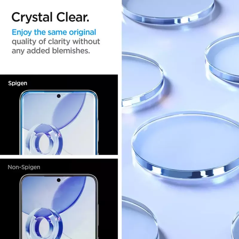 Protector de pantalla de cristal Spigen Galaxy S24 Antipolvo Resistente a arañazos