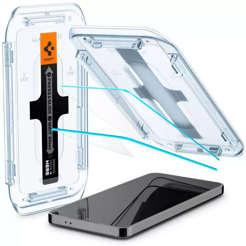 Protector de pantalla de cristal Spigen Galaxy S24 Antipolvo Resistente a arañazos