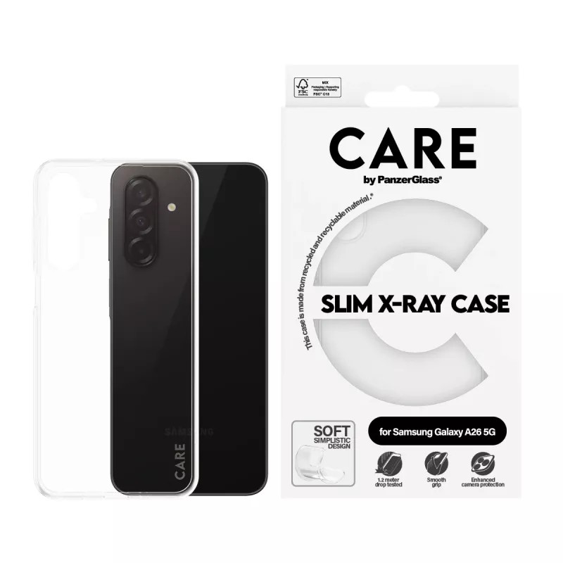 Funda PanzerGlass Samsung Galaxy A26 5G transparente X-Ray Soft