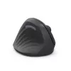 Hama 00173089 EWM-500L ratón vertical ergonómico, para zurdos, inalámbrico RF, óptico 1800 DPI, negro