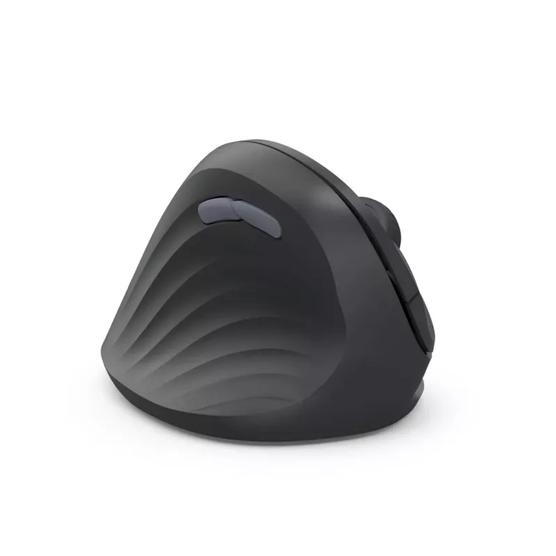 Hama 00173089 EWM-500L ratón vertical ergonómico, para zurdos, inalámbrico RF, óptico 1800 DPI, negro