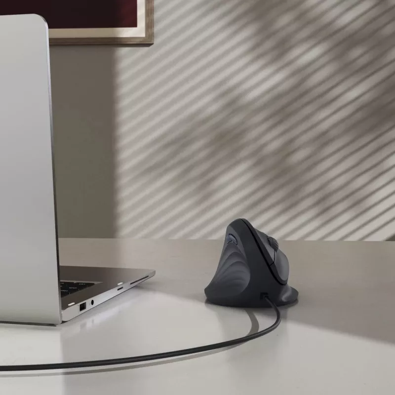 Ratón Hama ECM-500L de oficina para zurdos USB Type-A Óptico 1800 DPI