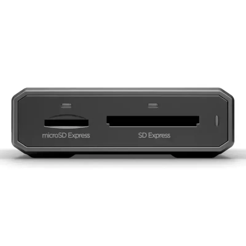 Lector de tarjetas SANDISK PRO-READER USB 3.2 Gen 2 (Type-C) — compatible con MicroSD y SD, negro/gris, 60×115,3×19,1 mm