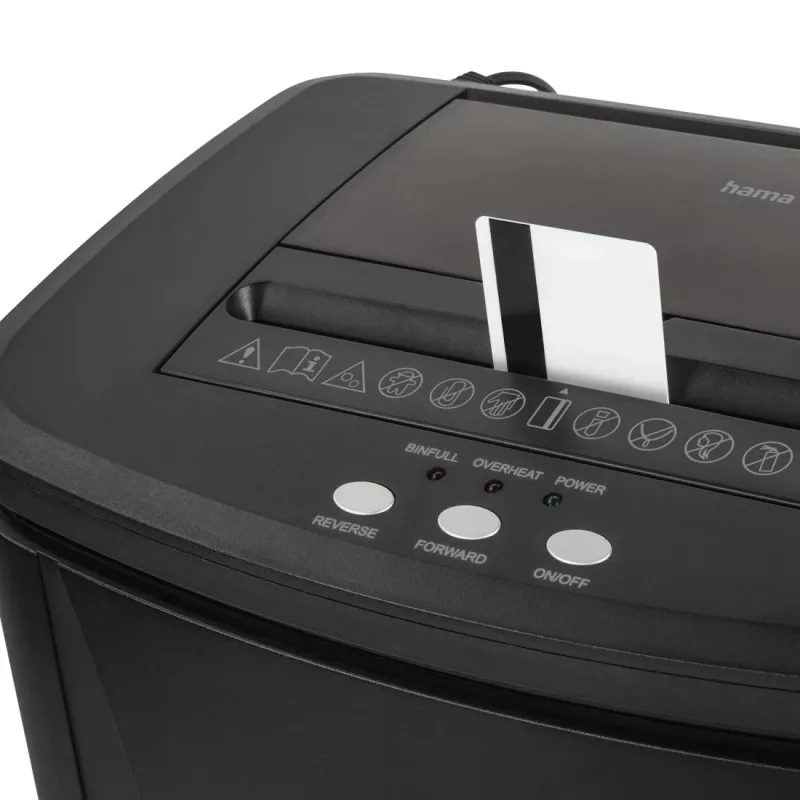 Destructora de documentos Hama Safe Auto M1200 Micro-Cut 60 dB 22.5 cm Negra