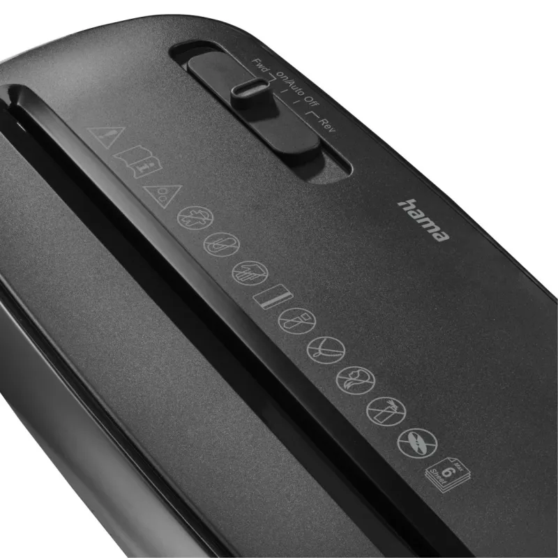 Hama Classic S61 destructora de documentos corte en tiras 72 dB 22 cm negro