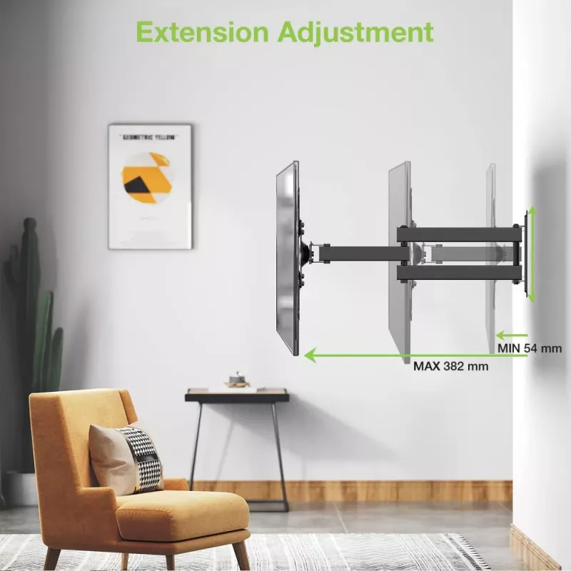 Techly soporte de pared para LCD LED 33-76,2 cm (13-30 inch) inclinable 2 articulaciones negro ICA-LCD 923B