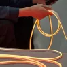 Vention PAEWJ-EU tira LED de neón de silicona, 5 m, con mando a distancia IR y fuente de alimentación de 12 V CC