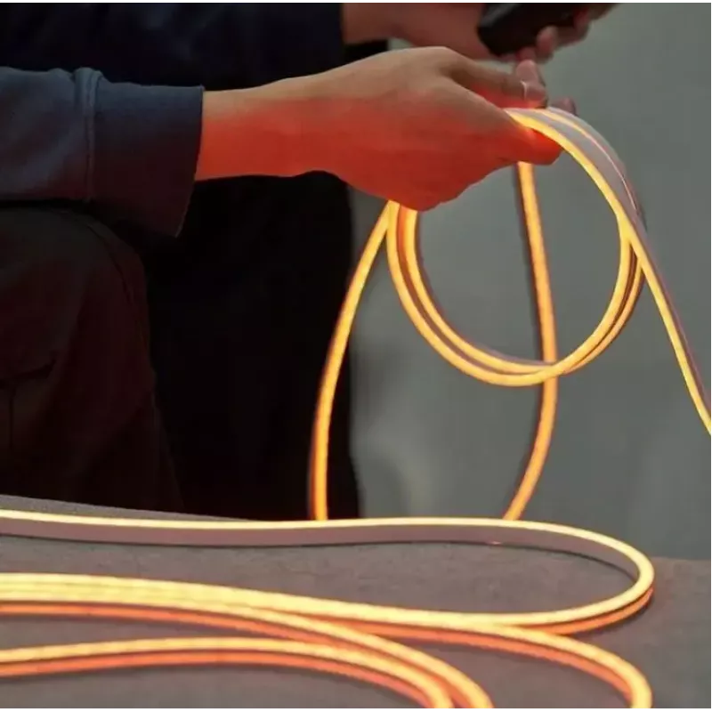 Vention PAEWJ-EU tira LED de neón de silicona, 5 m, con mando a distancia IR y fuente de alimentación de 12 V CC