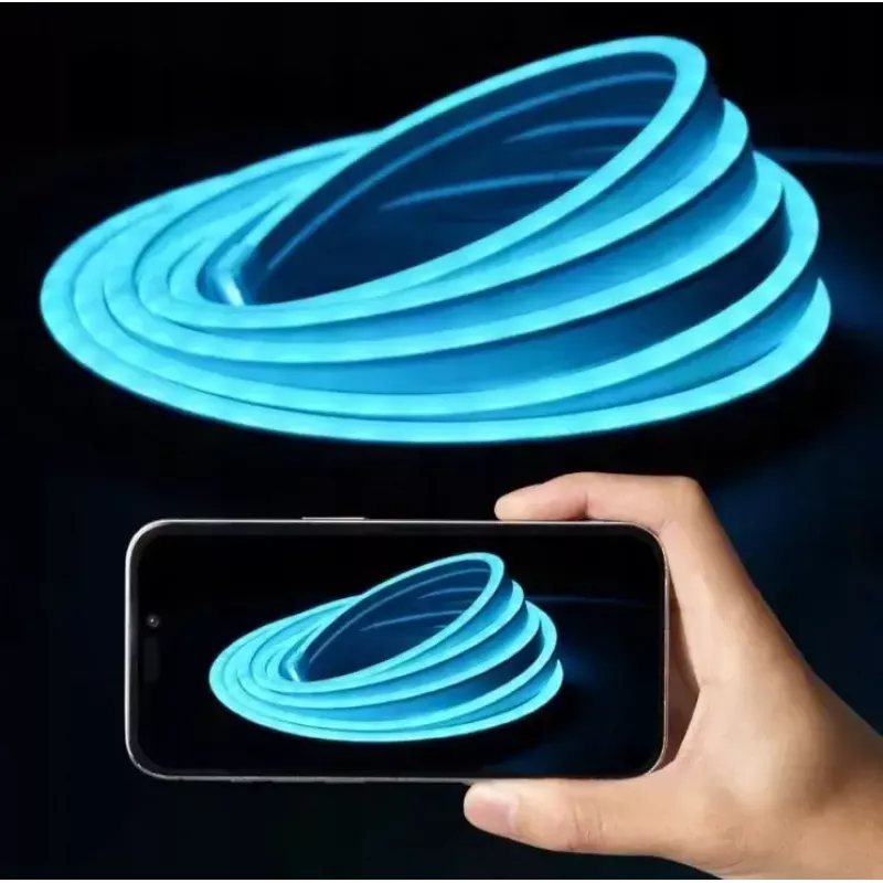 Vention PAEWJ-EU tira LED de neón de silicona, 5 m, con mando a distancia IR y fuente de alimentación de 12 V CC