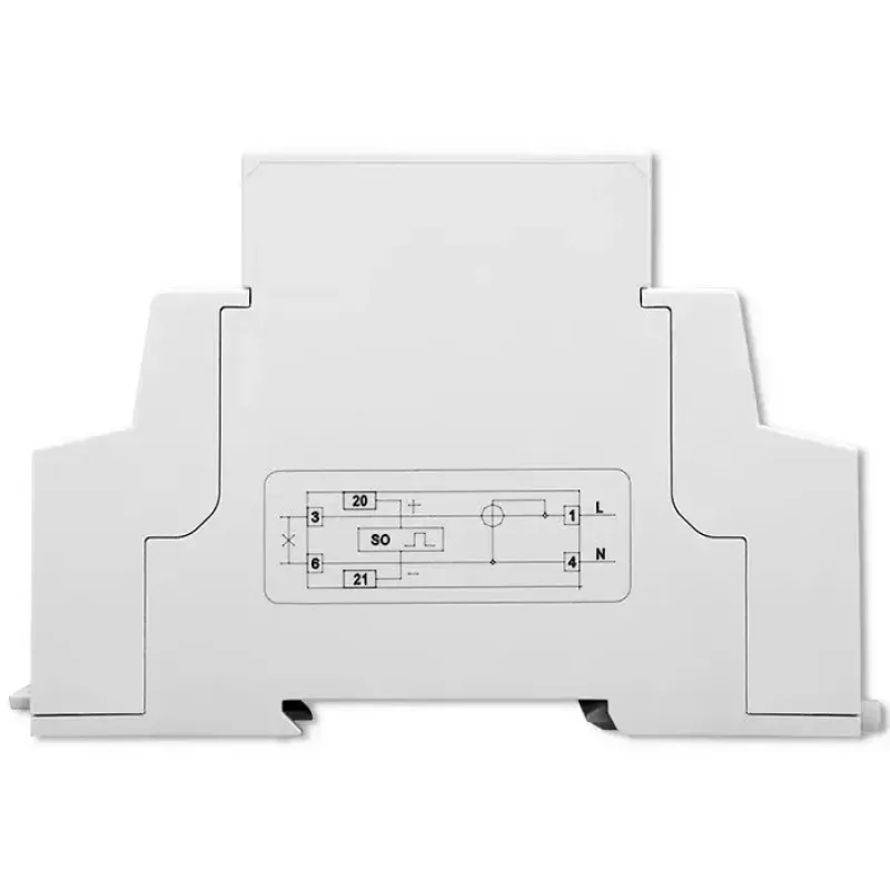 Medidor de energía monofásico QOLTEC 50887 1 fase 230V LCD delgado