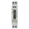 Medidor de energía monofásico QOLTEC 50887 1 fase 230V LCD delgado