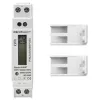 Medidor de energía monofásico QOLTEC 50887 1 fase 230V LCD delgado