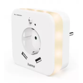 Luz nocturna de enchufe Hama 00223507 blanco cálido LED 3000K