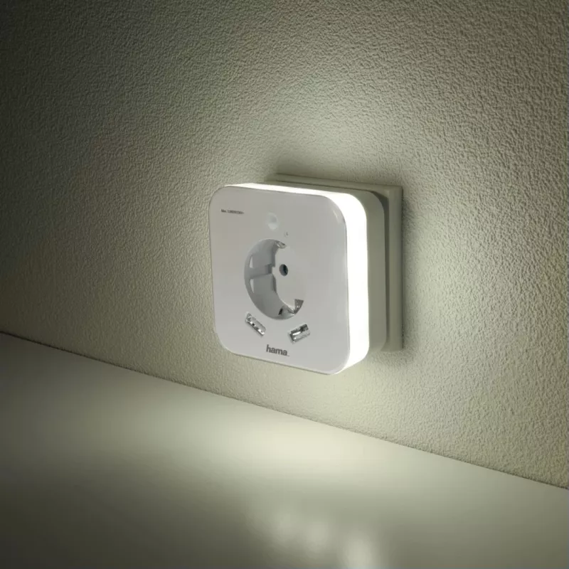 Luz nocturna de enchufe Hama 00223507 blanco cálido LED 3000K